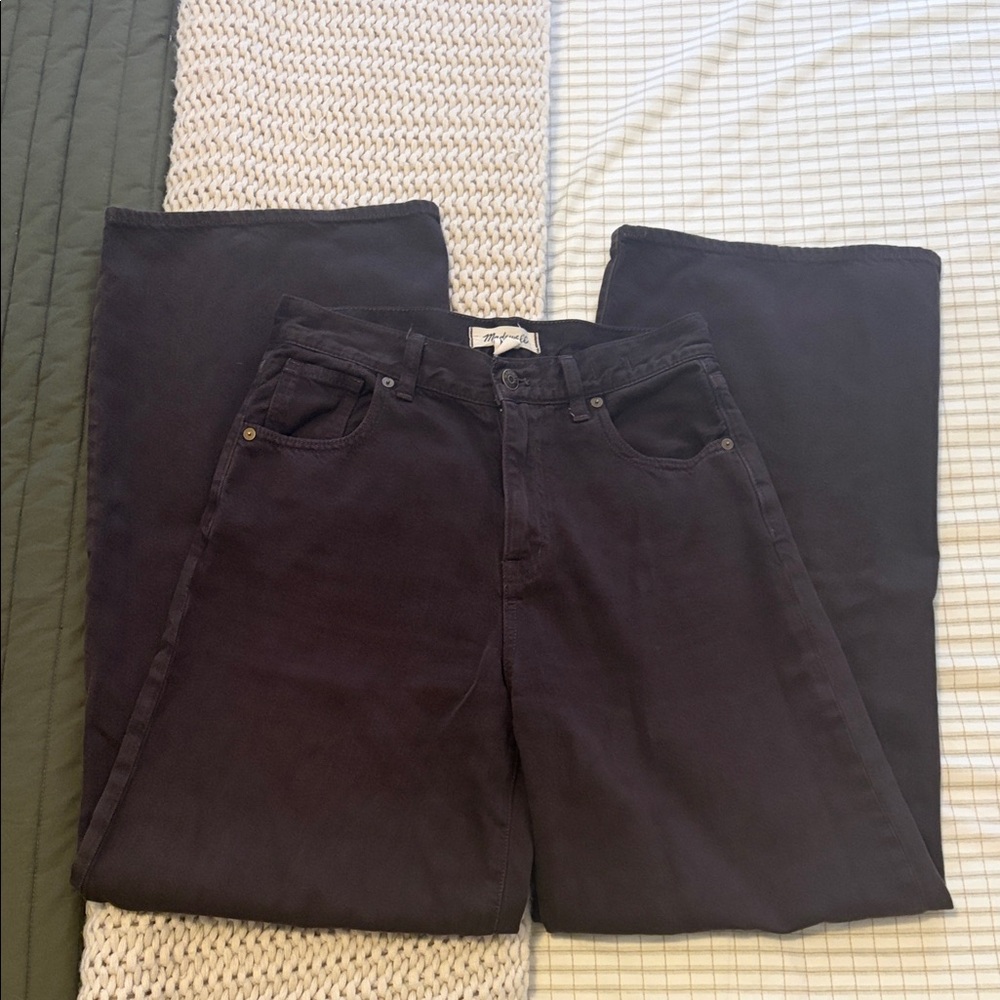 Madewell Wide Leg Jeans - Brown